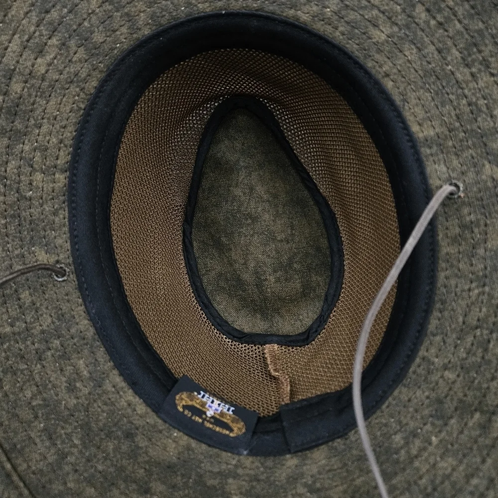 Henschel Men's Polycotton Packable Mesh Breezer Safari Outback Hat Brown Size XL